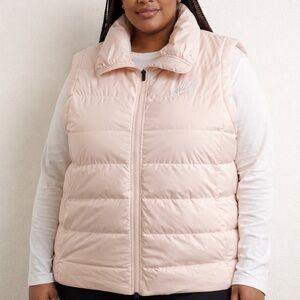 Nike Women's Pale Blush Quilted Puffer Vest (XL)